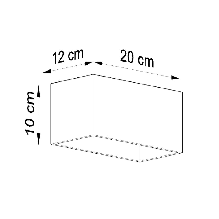 Væglampe QUAD MAXI sort