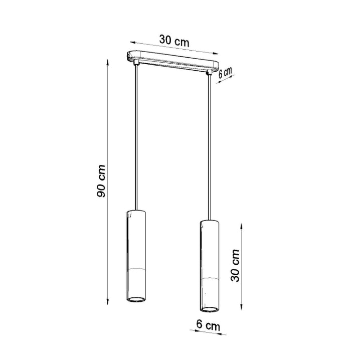 Pendel lampe PABLO 2 sort