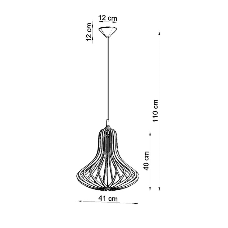 Vedhæng lampe ELZA træ