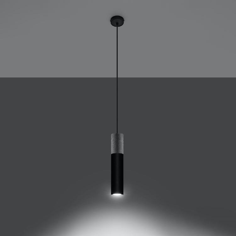 Loftlampe BORGIO, sort