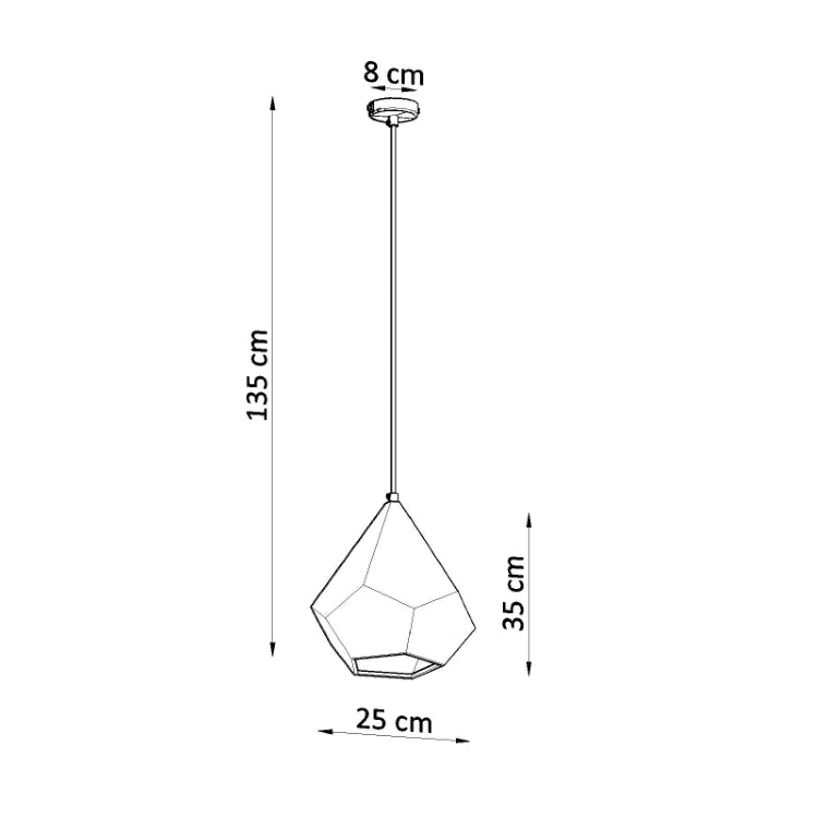 Keramisk vedhæng lampe PAVLUS