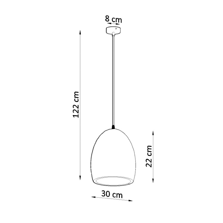 Keramisk pendel i smukt minimalistisk design