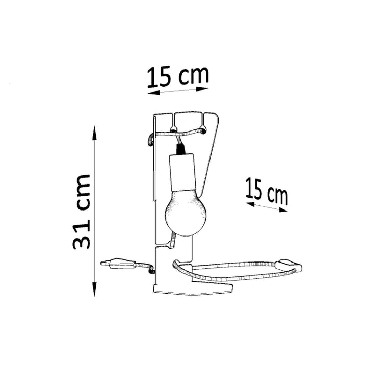 Bordlampe ARBY sort