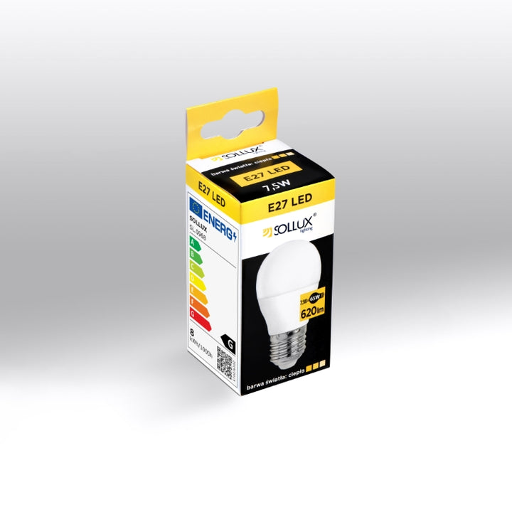 LED-pære E27 3000K 7,5W 620lm