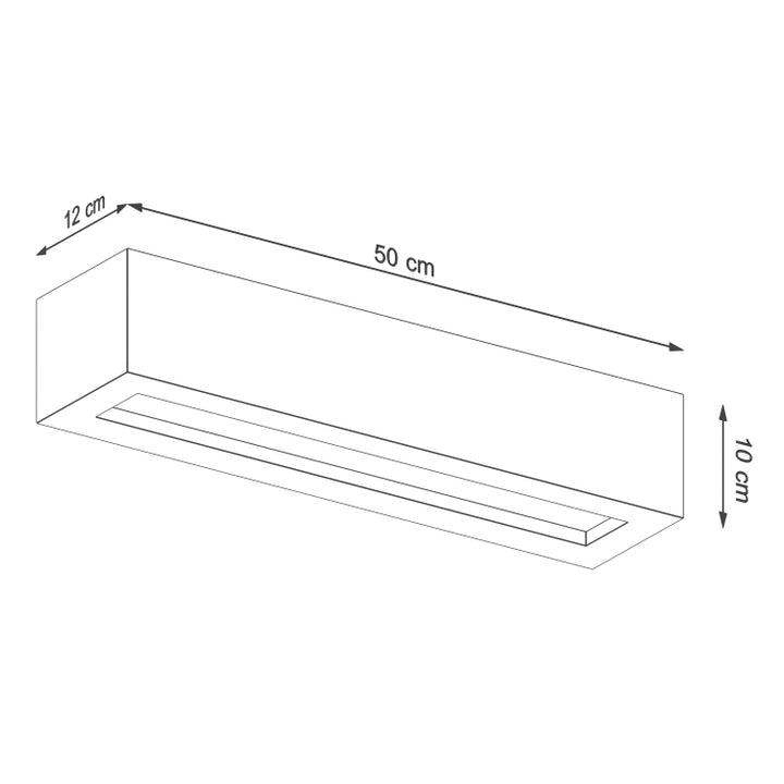 Væglampe VEGA 50 beton