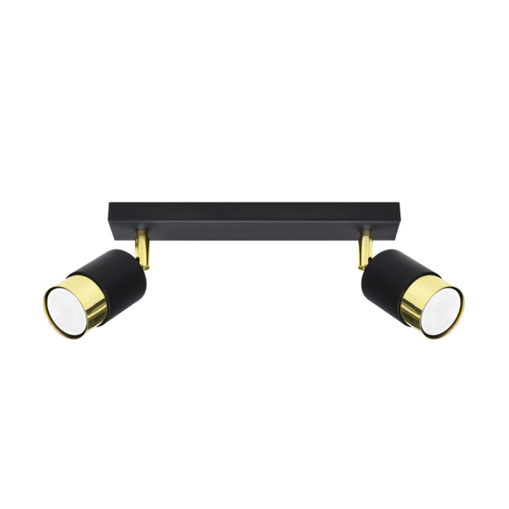 Loftslampe NERO 2 sort/guld