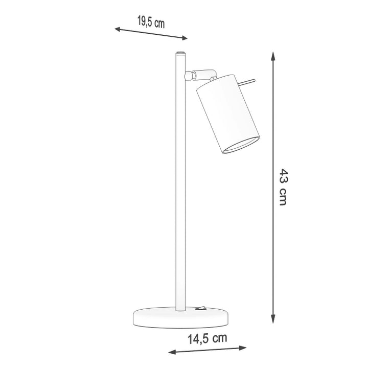 Bordlampe RING sort