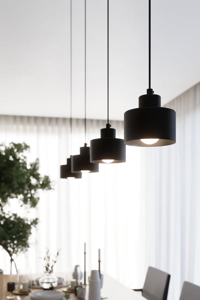 Loftslampe SAVAR 2 sort