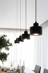 Loftslampe SAVAR 3 sort