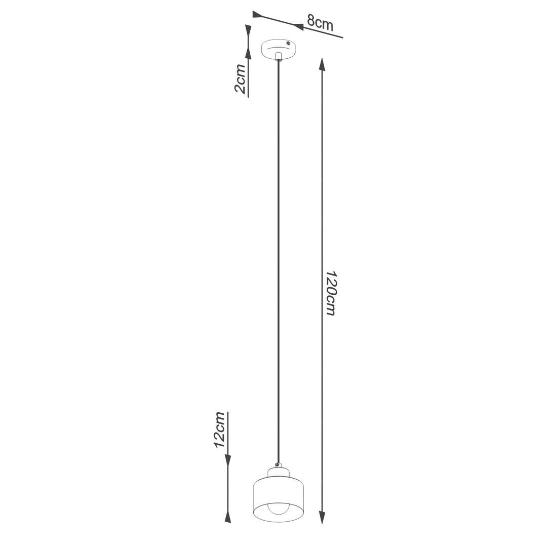 Vedhæng lampe SAVAR 1 sort