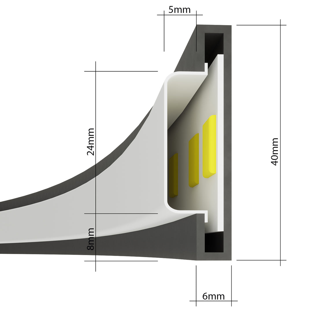 Loftslampe RIO 110 hvid 3000K