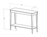 ASHME Konsolbord 105x35cm - Asketræ Marineblå