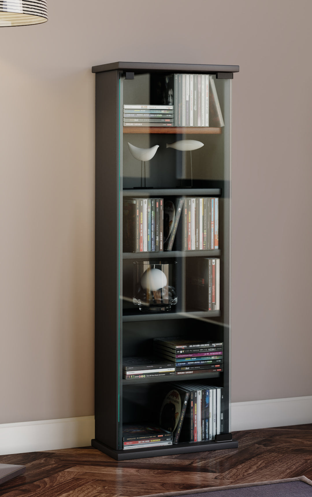 Cd/Dvd-Tårn "Vetro" Til 150 Cd'Er
