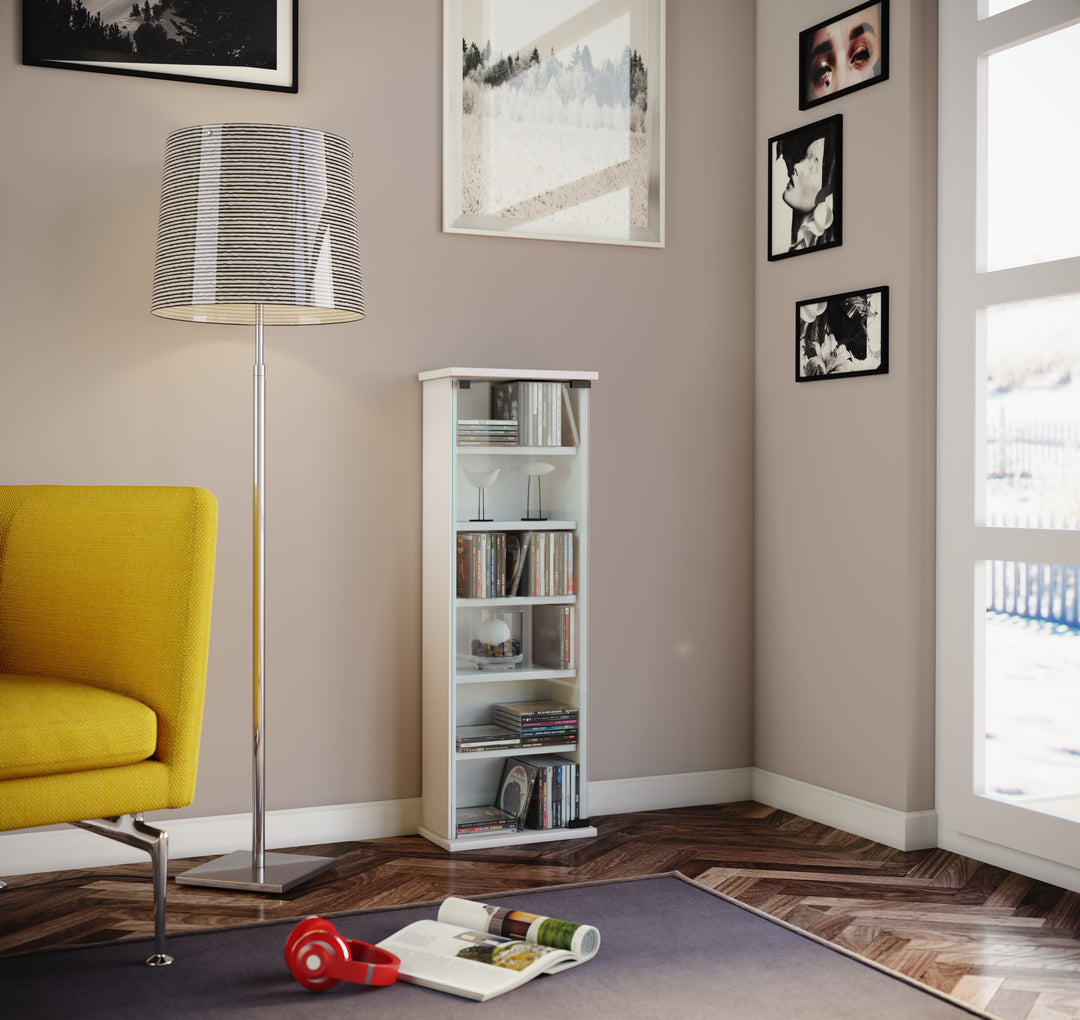 Cd/Dvd-Tårn "Vetro" Til 150 Cd'Er