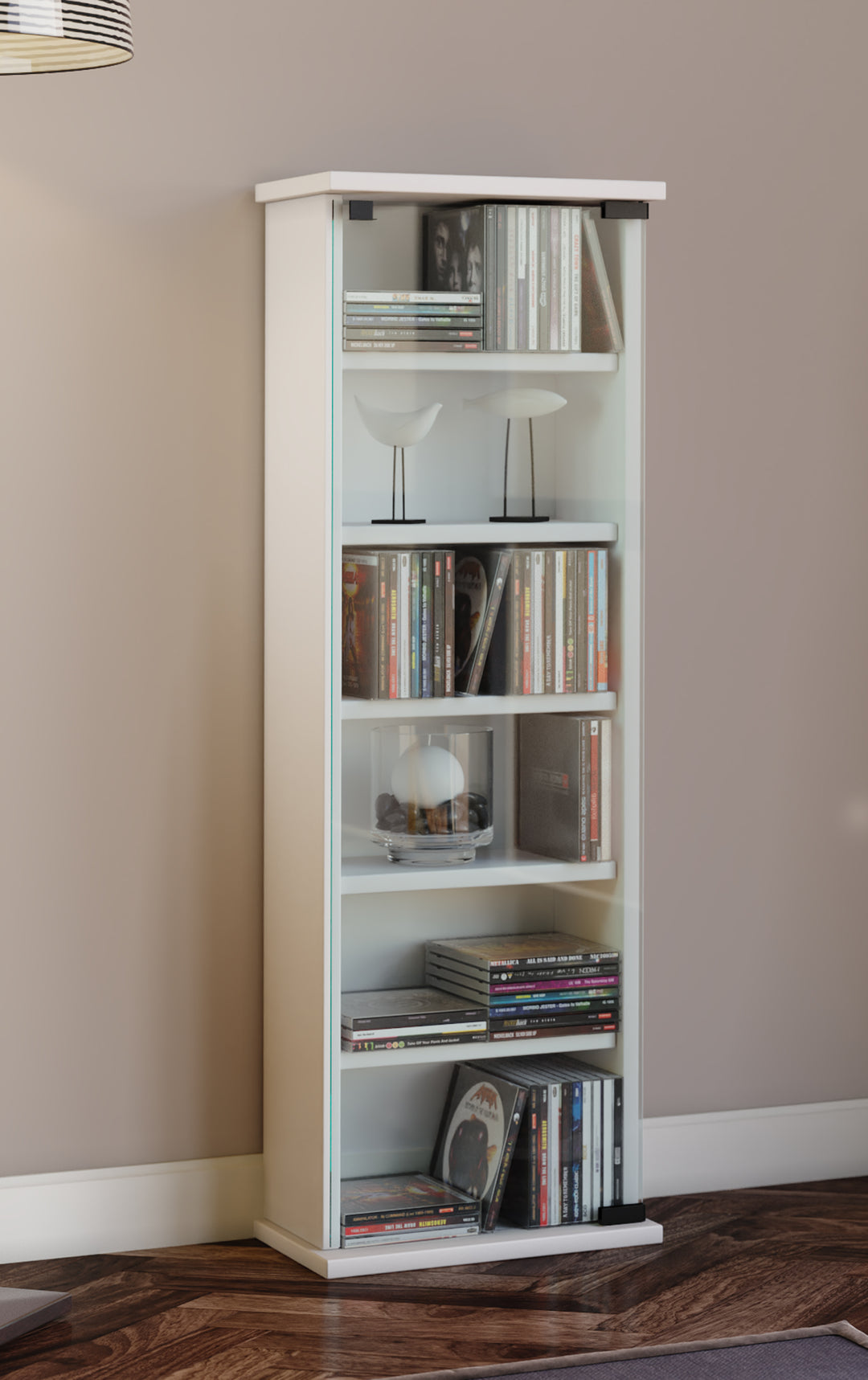 Cd/Dvd-Tårn "Vetro" Til 150 Cd'Er