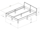 DABI Seng B 160cm x L 200 cm / Hvid