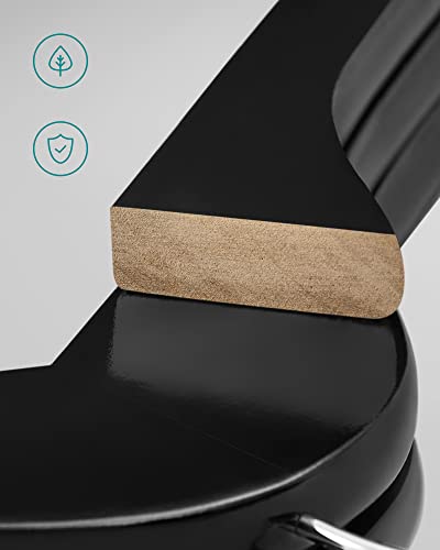 Slut med rynker & glid! 20 bøjler med skridsikker bar & drejekrog (sort)