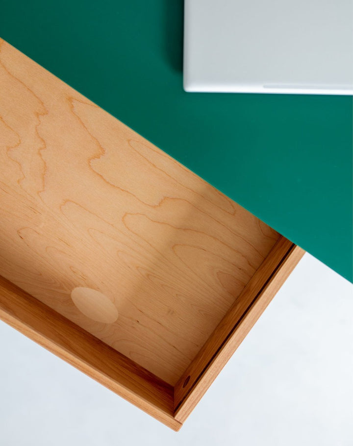 LUKA Hjørneskrivebord B 115cm x D 85cm / Pink Eg Venstre Side