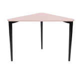 NAJA Hjørneskrivebord B114 x L85 x H75cm Pink Sorte Ben