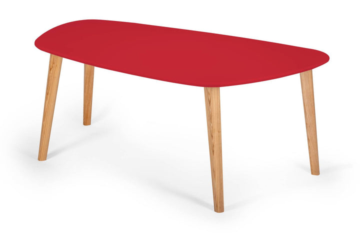 Endocarp Sofabord 110x66x45cm - Pure Red / Asketræ