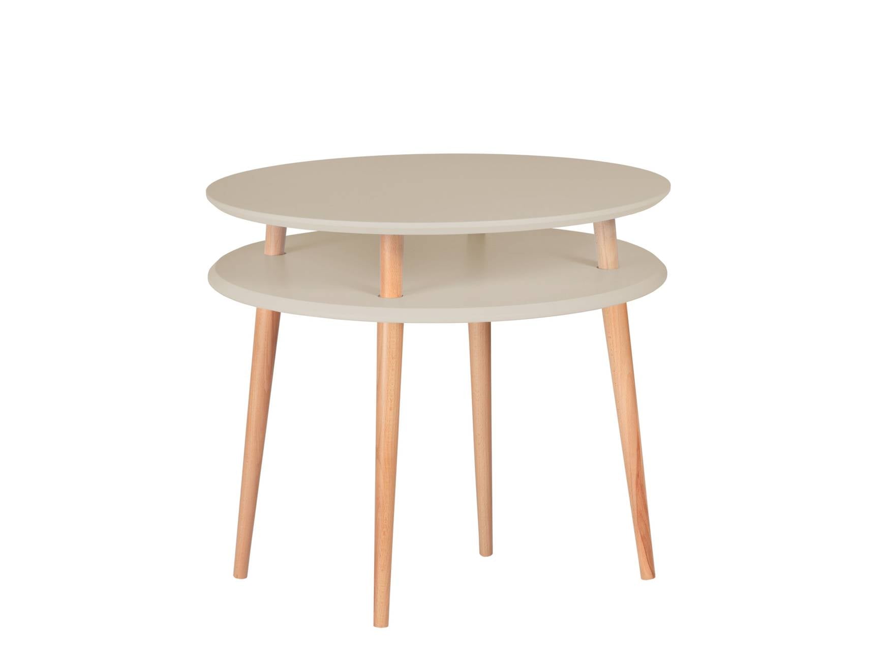 UFO Sofabord diameter 70cm x højde 61cm Brun Beige