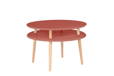 UFO Sofabord diameter 70cm x H 45cm Antik pink