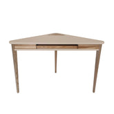 ASHME Hjørneskrivebord 114x85x85cm - Brun Beige