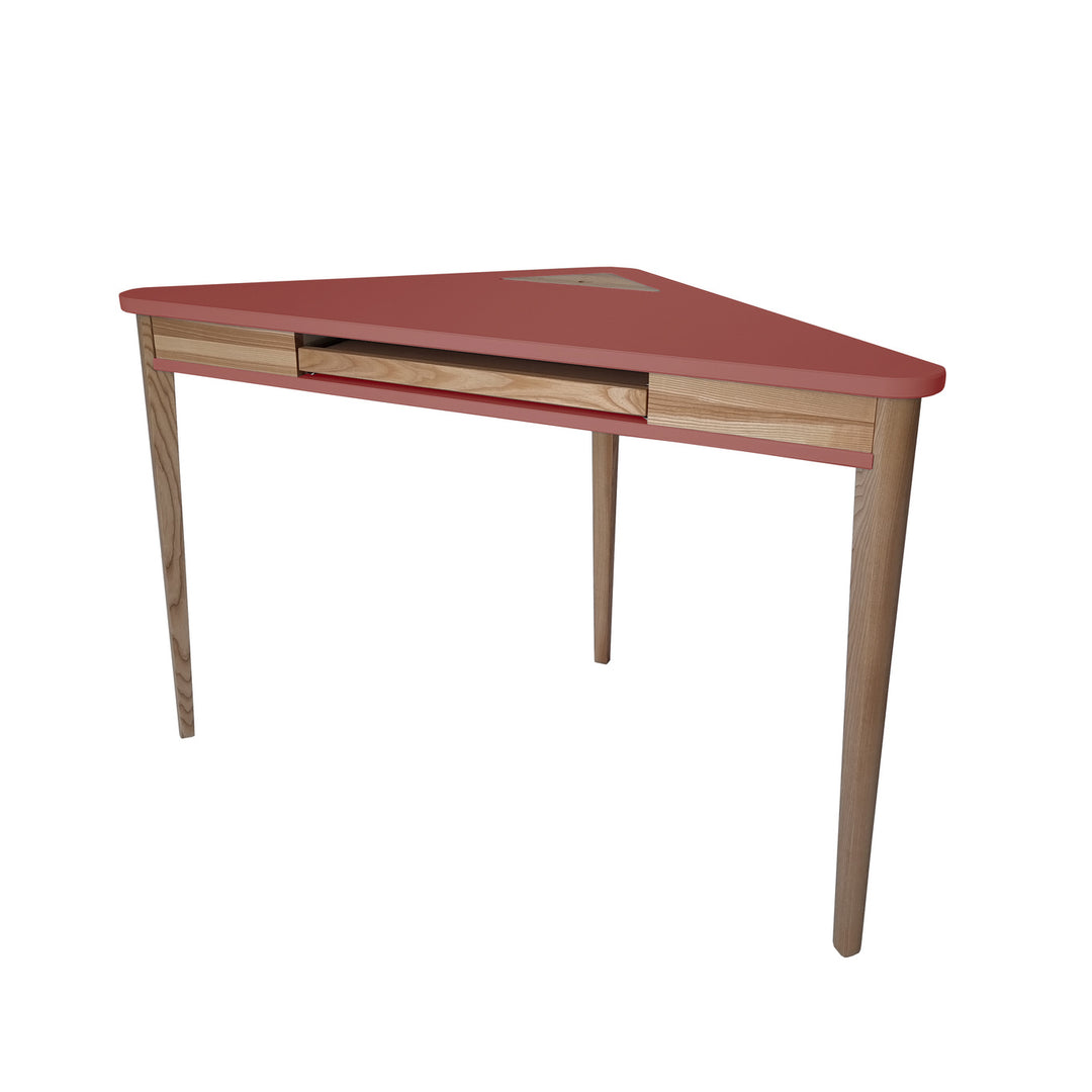 ASHME Hjørneskrivebord 114x85x85cm - Antik pink