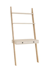 LENO Stigehylde Skrivebord 79x183cm Brun Beige