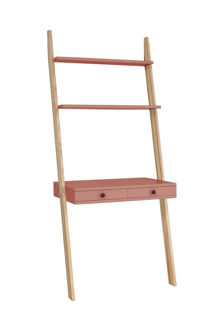 LENO Stigehylde Skrivebord 79x183cm Antik pink