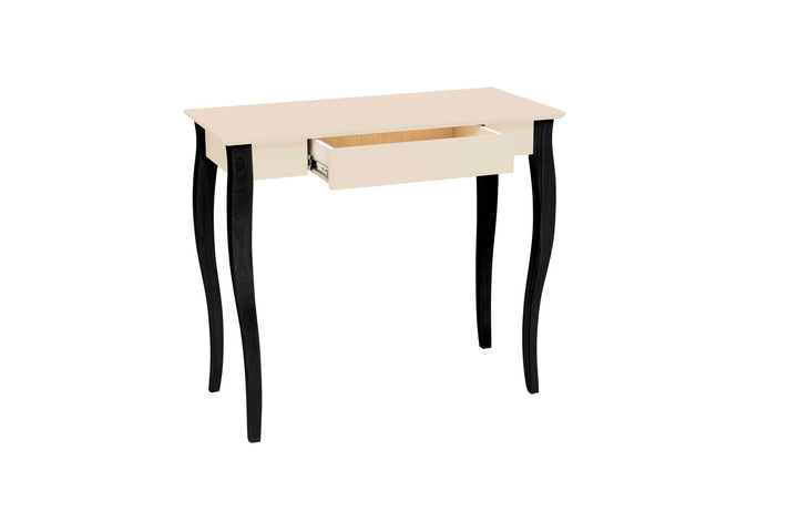 LILLO Skrivebord 85x40cm Sorte Ben / Kridthvid