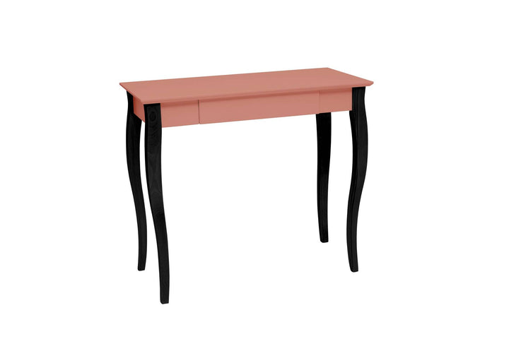 LILLO Skrivebord 85x40cm Sorte Ben / Antik pink