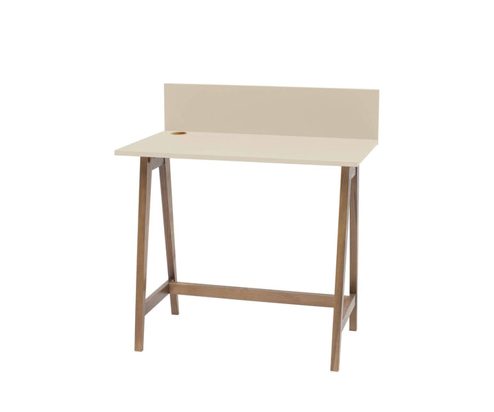 LUKA Skrivebord 85x50cm Eg Brun Beige