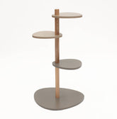 MAGLA 3-lags Asketræ Plant Stand B55 x H91cm Marineblå