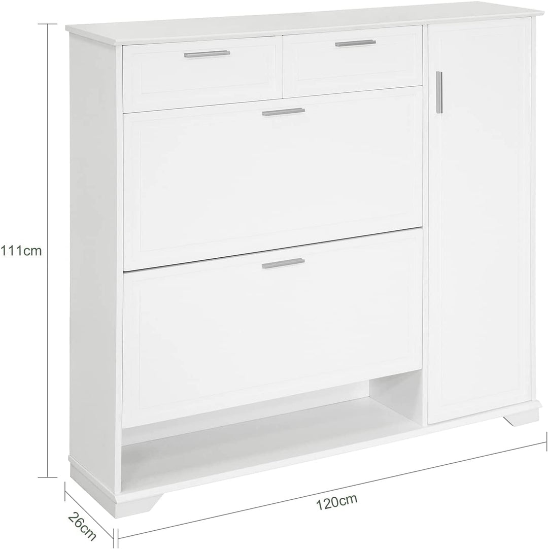 Dimensioner: Mål: B120 x D26 x H111cm. Vægt: 42,5 kg. Belastningskapacitet: 60 kg.