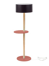 UFO Gulvlampe 45x150cm Antik pink / Sort Lampeskærm