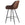 Barstol / bistrostol i trendy skandinavisk stil, ruskind stof, med ryglæn, 56x108x59 cm, brun