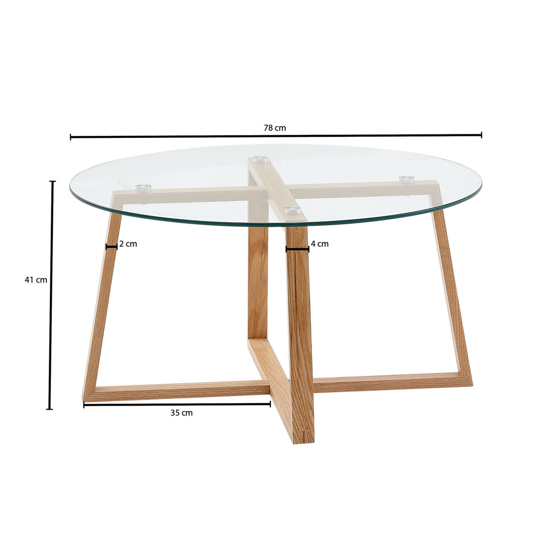 Sofabord, bordplade i sikkerhedsglas, 78x78x41 cm