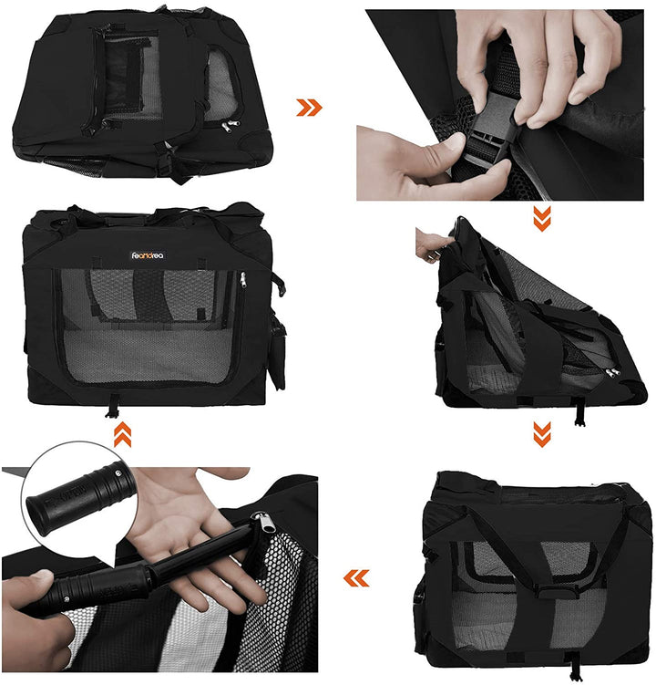 Hundetransportkasse bil hund transport kasse foldbar Oxford stof - Lammeuld.dk