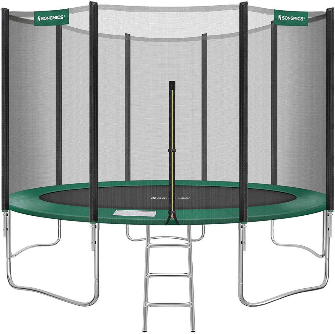 Klart udseende for rund trampolin i frontalvisning