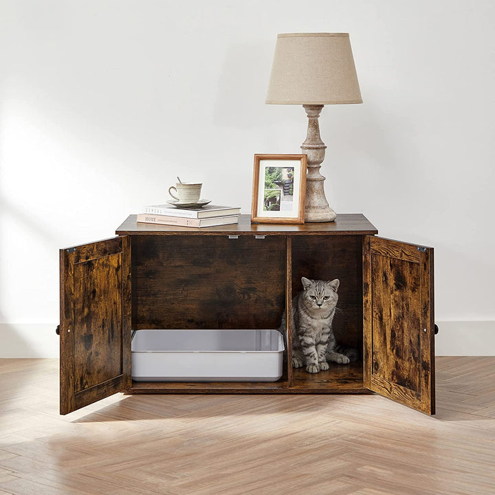 Kattemøbel, kattehule, kan bruges til kattebakke, retro-look, brun