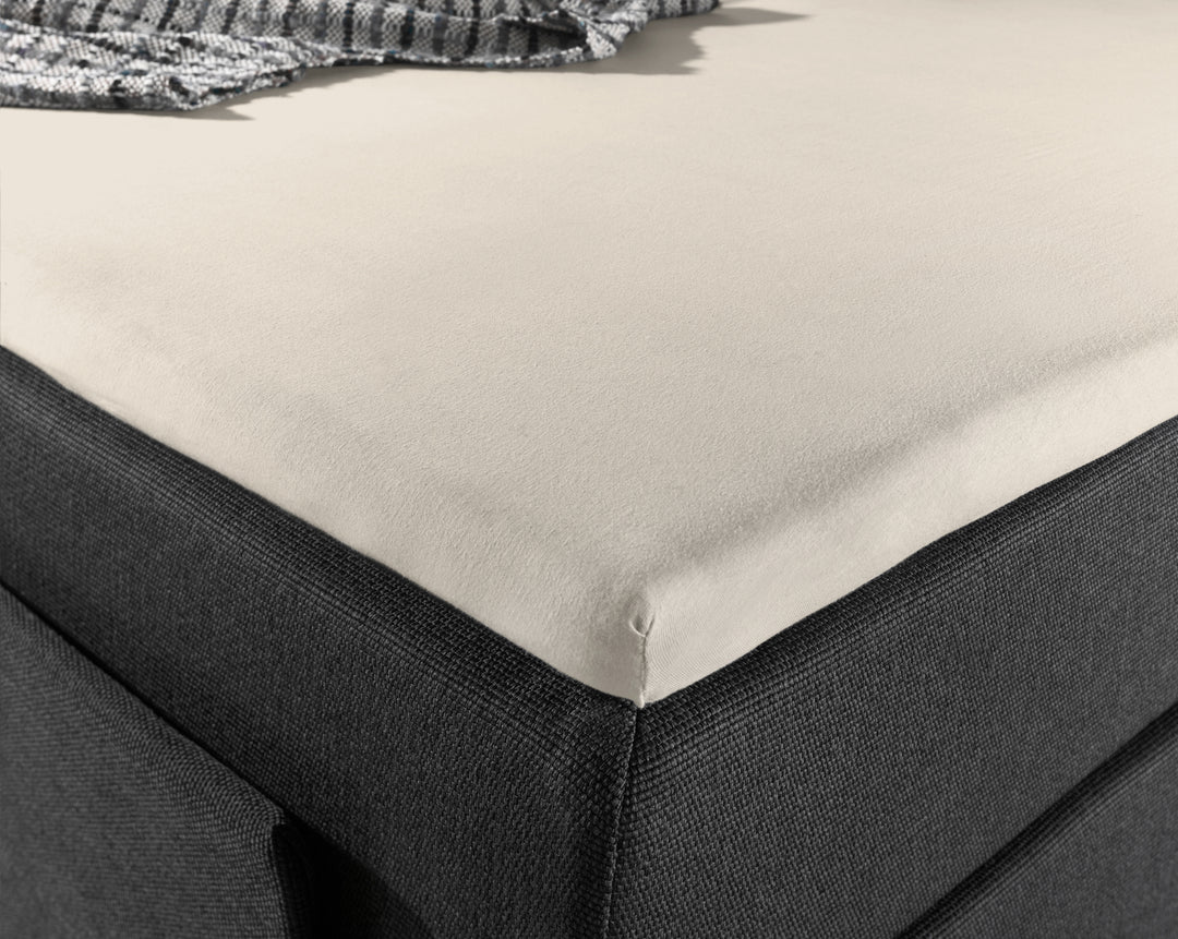 Jersey-lagen til topmadras, creme, 120/140 x 200/220 cm