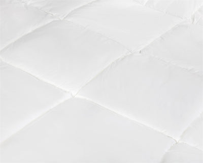 Enkeltdyne i percale, hvid, 140 x 220 cm