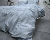 FL vasket bomuld sengesæt, blå 200 x 220 cm