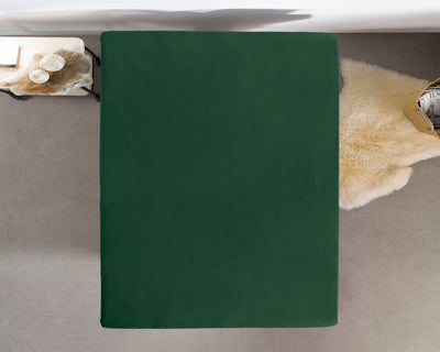 Single Jersey 135 g/m2 lagen, botanisk grøn 140 x 200 cm