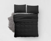 Modeblonde sengesæt, sort 140 x 220