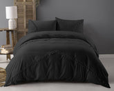 Modeblonde sengesæt, sort 140 x 220