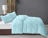 Ball Fringe sengesæt, baby blå 200 x 220 cm