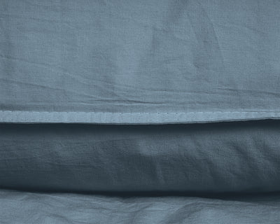Stenvasket sengesæt, blå 240 x 220