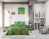 Asian Forest sengesæt, grøn 240 x 220 cm
